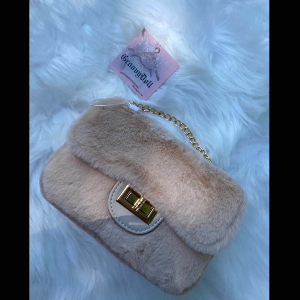 “Mini Faux Fur” Swing Bag